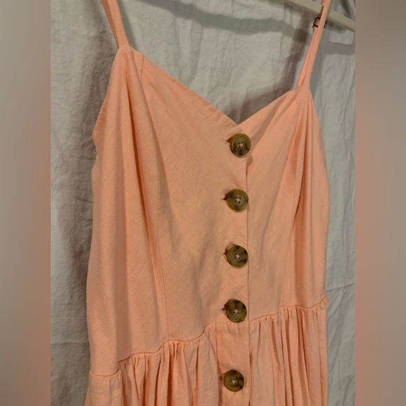 The cutest dress ever comfortable, and so flattering on! Coral pink color - Picture 2 of 4